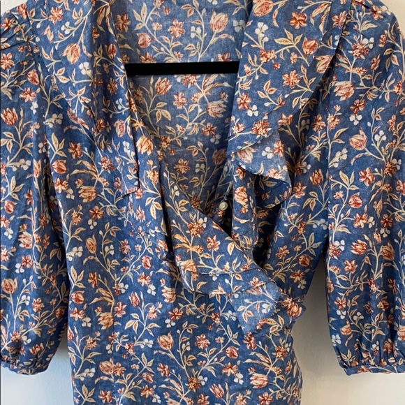 Lauren Jeans Co. wrap top - Picture 4 of 6